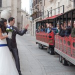 Tren turistico en Burgos