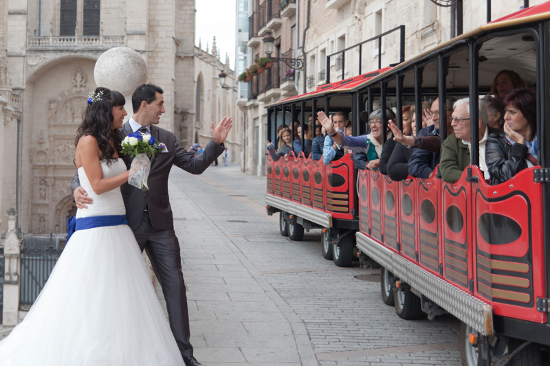 Tren turistico en Burgos