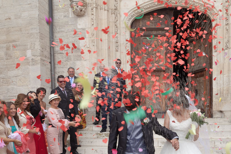 Salida novios en San Nicolas de Bari